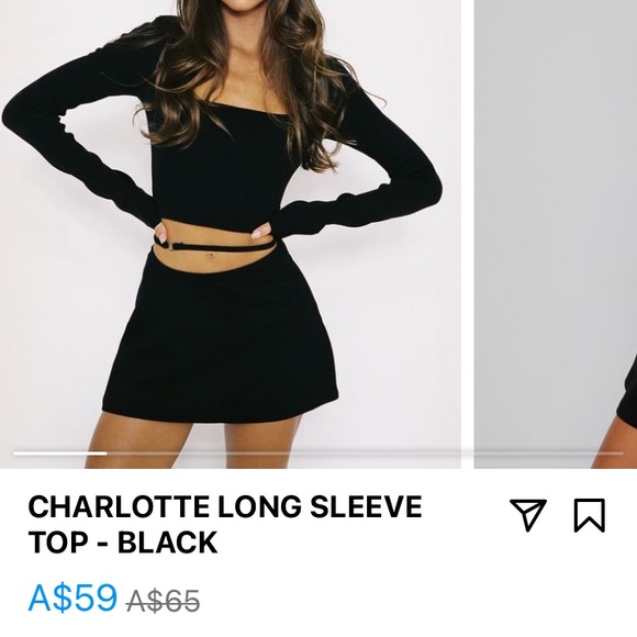 *SOLD* Tiger Mist long sleeve shirt and skirt (set) xsmall - Picture 5 of 7